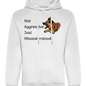 GSD Hoodie FEARFUL Not Aggressive
